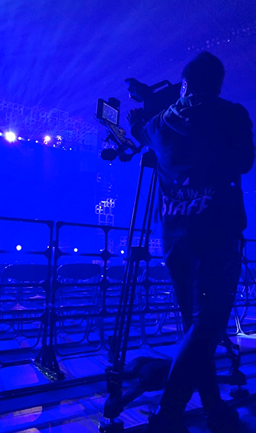 ライブ撮影のカメラマン